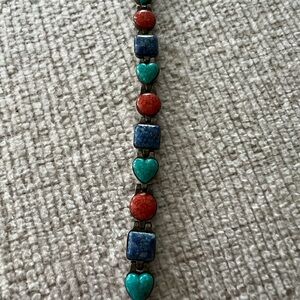 Carolyn Pollack 925 Sterling Silver Turquoise Lapis Bracelet